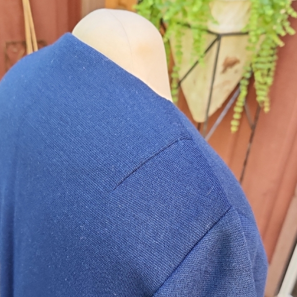 Vintage Women's Blue Blazer Knits By CAMELON - Picture 5 of 14